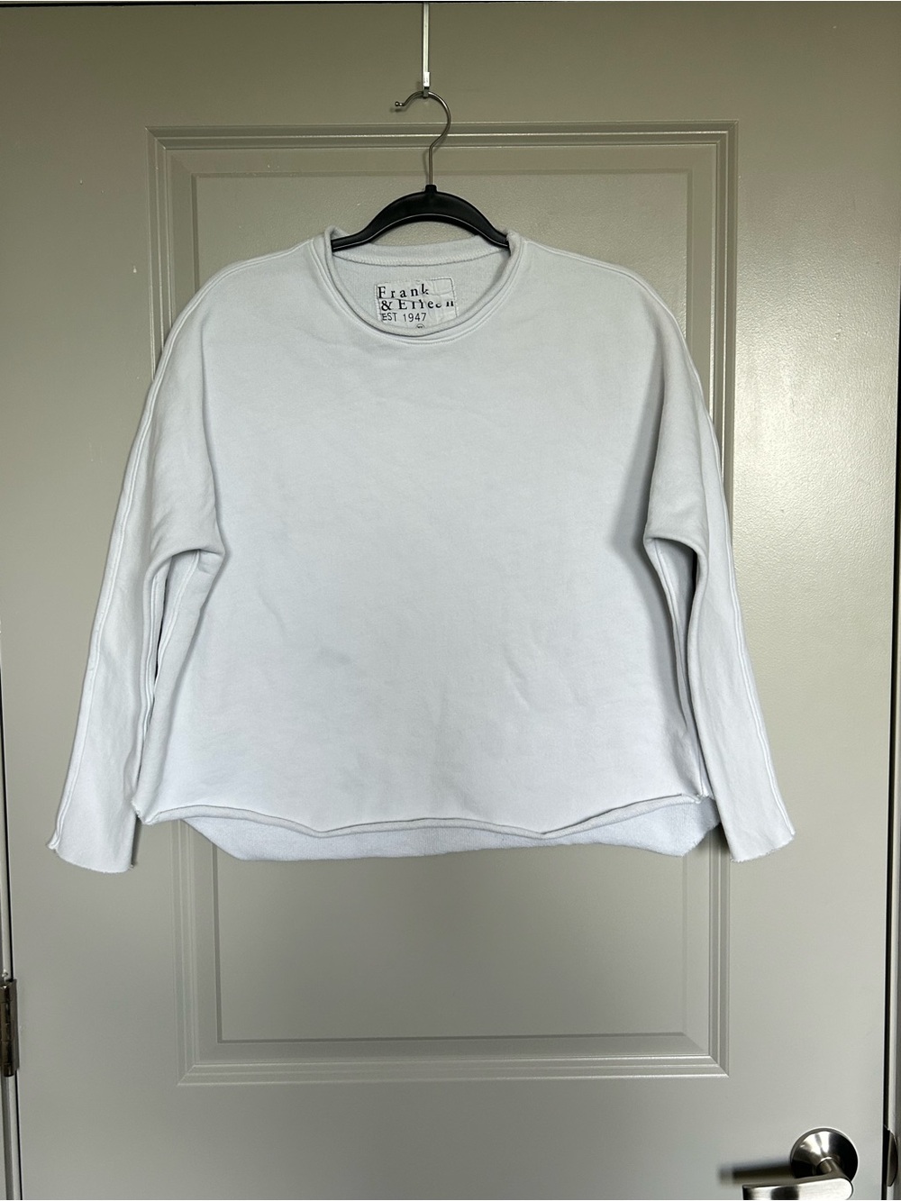Frank & Eileen White Crewneck Pullover Sweatshirt
